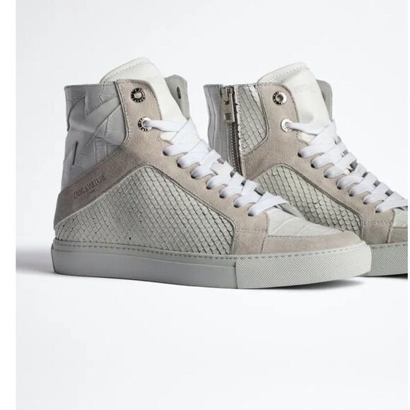 ZADIG & VOLTAIRE High Flash Keith Sneakers New - Picture 12 of 13
